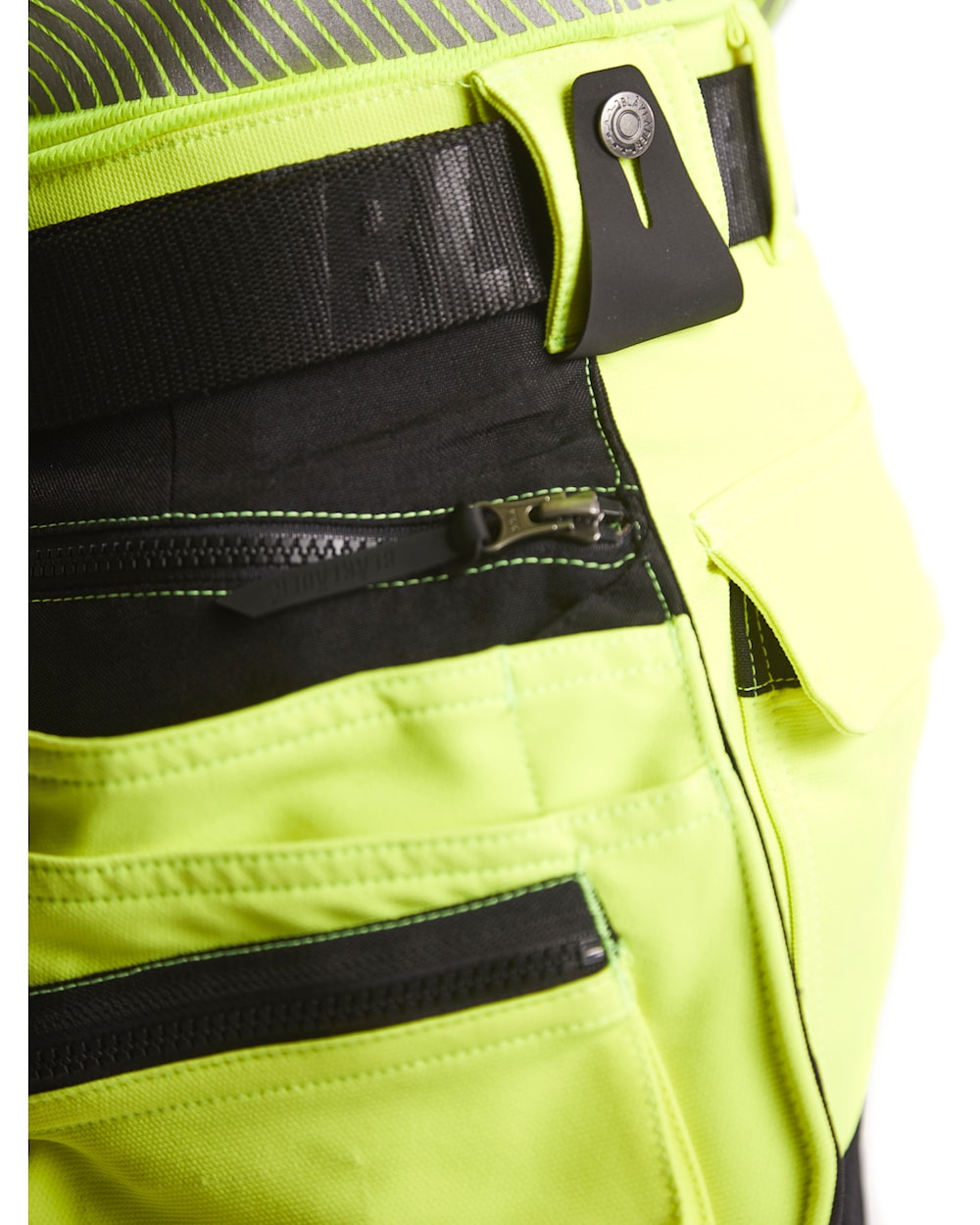 High Vis werkbroek 4-weg stretch HIGH VIS GEEL/ZWART