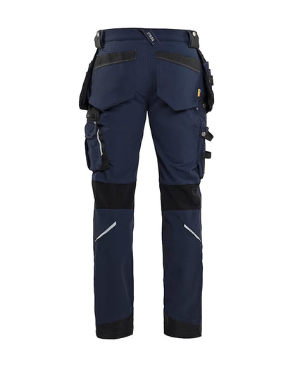 Werkbroek 4-weg stretch X1900 Marineblauw/Zwart