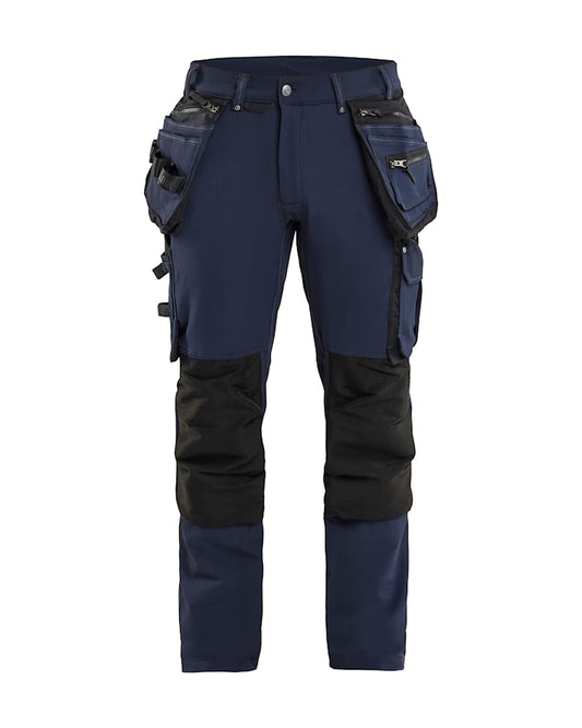 Werkbroek 4-weg stretch X1900 Marineblauw/Zwart