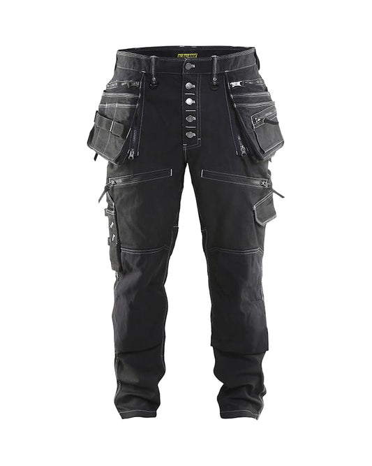 Baggy denim stretch X1900 Zwart