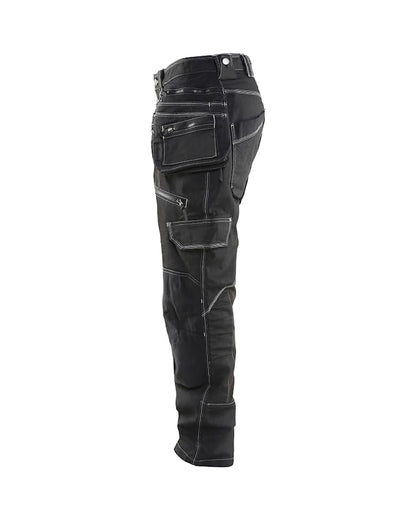 Baggy denim stretch X1900 Zwart