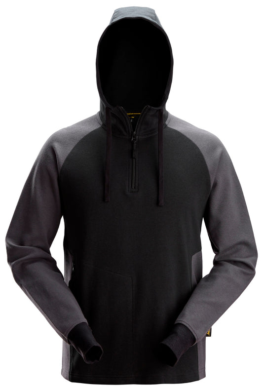 Snickers Tweekleurige Hoodie met Halve Rits