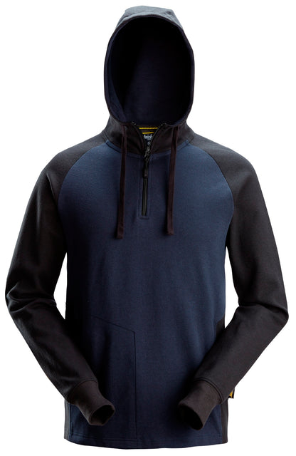 Snickers Tweekleurige Hoodie met Halve Rits
