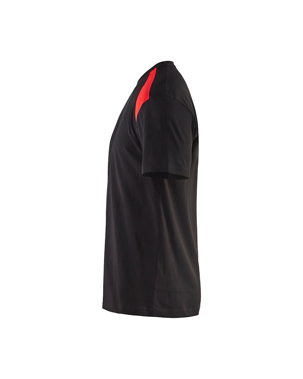 T-shirt bi-colour ZWART/ ROOD