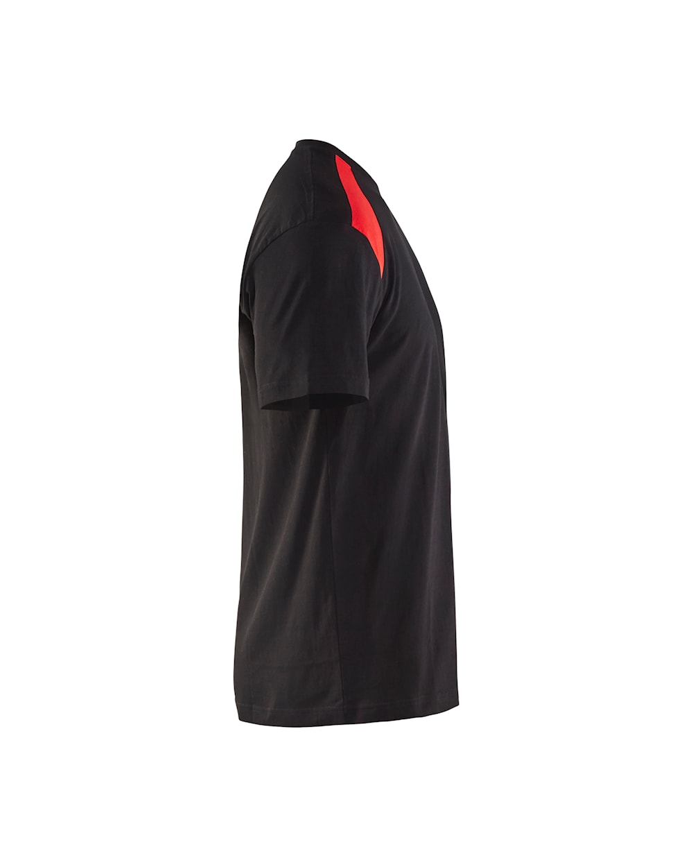 T-shirt bi-colour ZWART/ ROOD