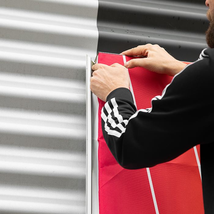 Outdoor textielframe