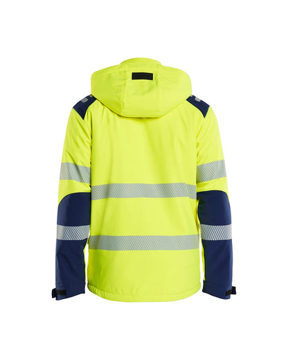 Lichtgewicht Softshell Winterjas High Vis HIGH VIS GEEL/MARINEBLAUW
