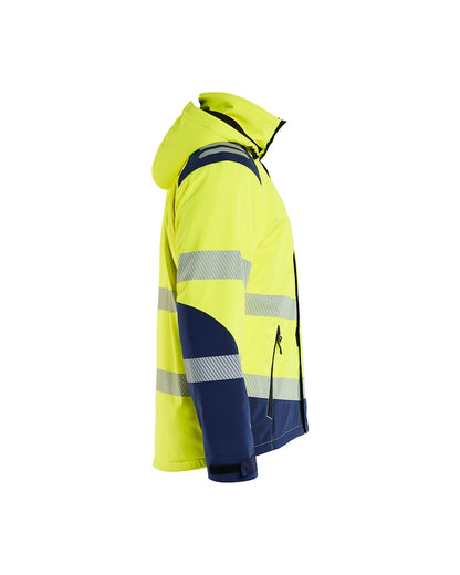 Lichtgewicht Softshell Winterjas High Vis HIGH VIS GEEL/MARINEBLAUW