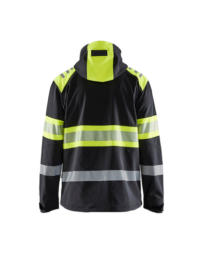 Softshell jack High Vis ZWART/HIGH VIS GEEL