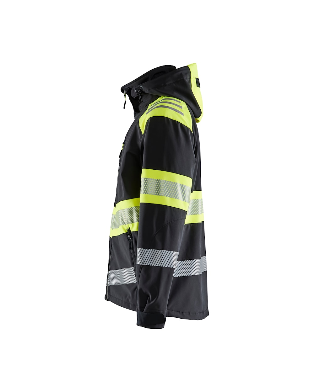 Softshell jack High Vis ZWART/HIGH VIS GEEL