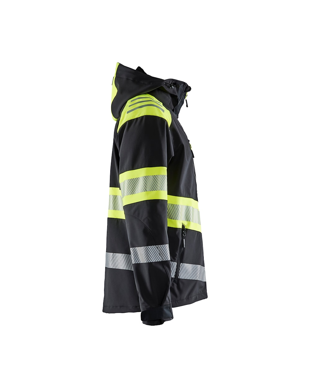 Softshell jack High Vis ZWART/HIGH VIS GEEL