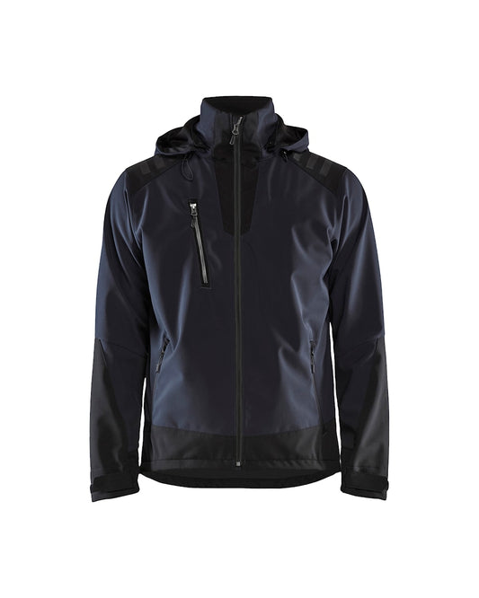 Softshell jack DONKER MARINEBLAUW/ZWART