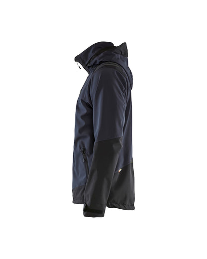 Softshell jack DONKER MARINEBLAUW/ZWART