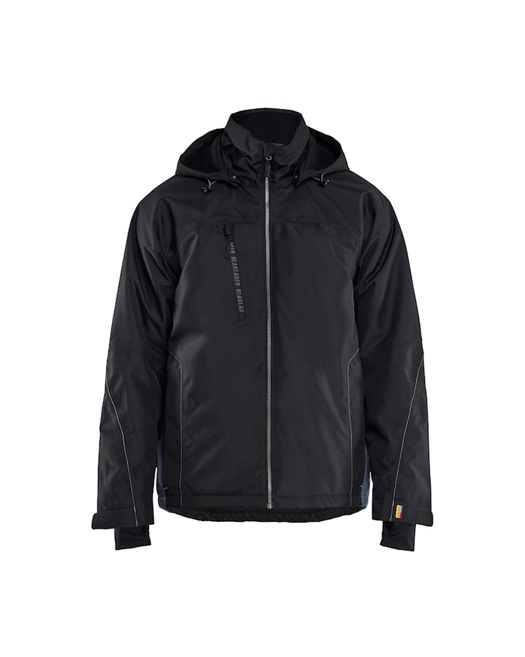 Lichtgewicht winterjas Grijs/ Zwart