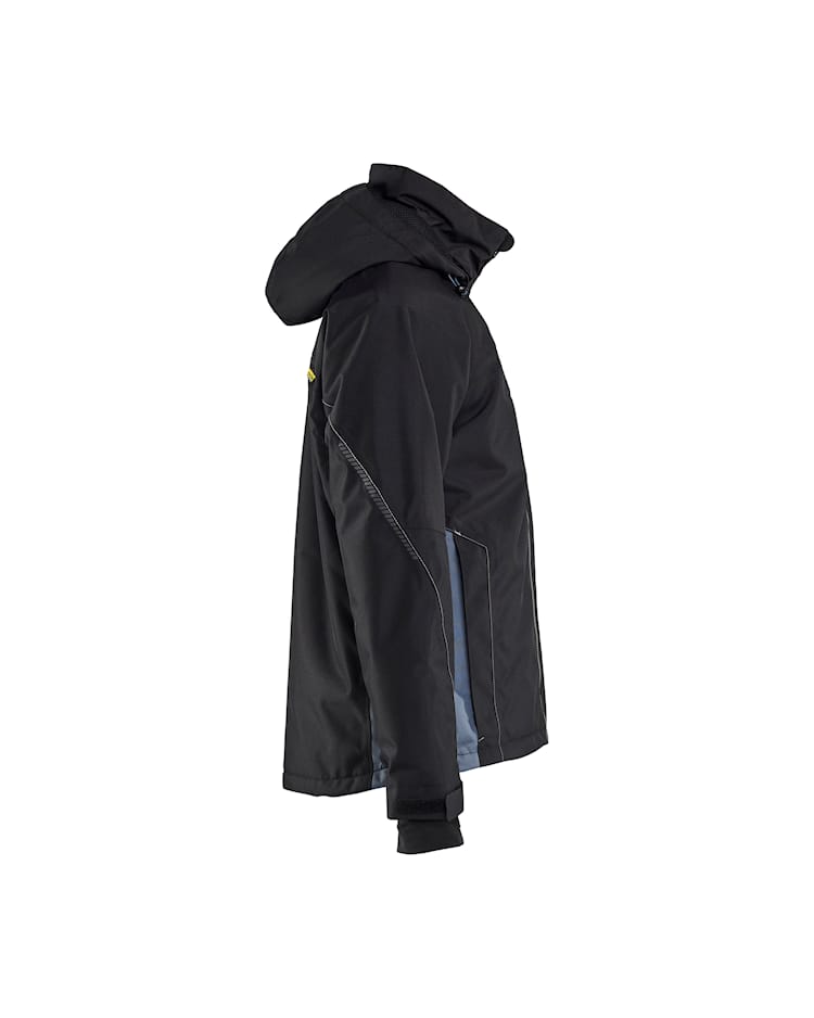 Lichtgewicht winterjas Grijs/ Zwart