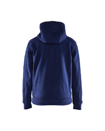 Hooded sweatshirt met rits gevoerd