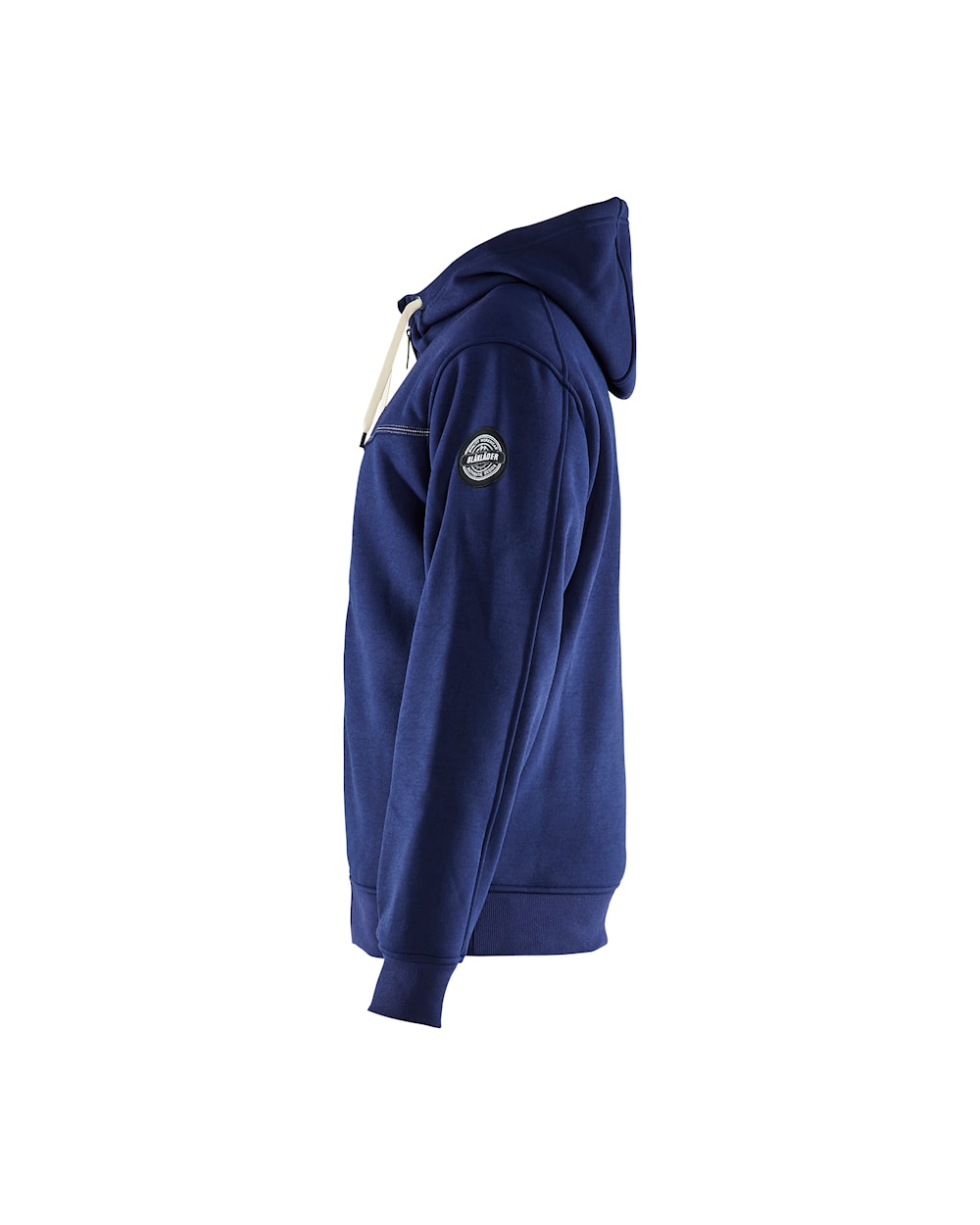 Hooded sweatshirt met rits gevoerd