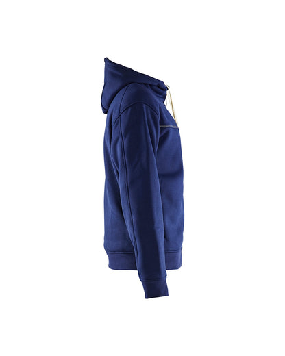 Hooded sweatshirt met rits gevoerd