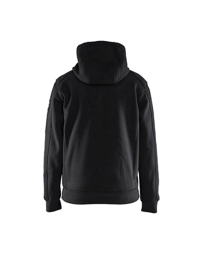Hooded sweatshirt met rits gevoerd