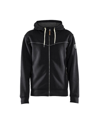 Hooded sweatshirt met rits gevoerd