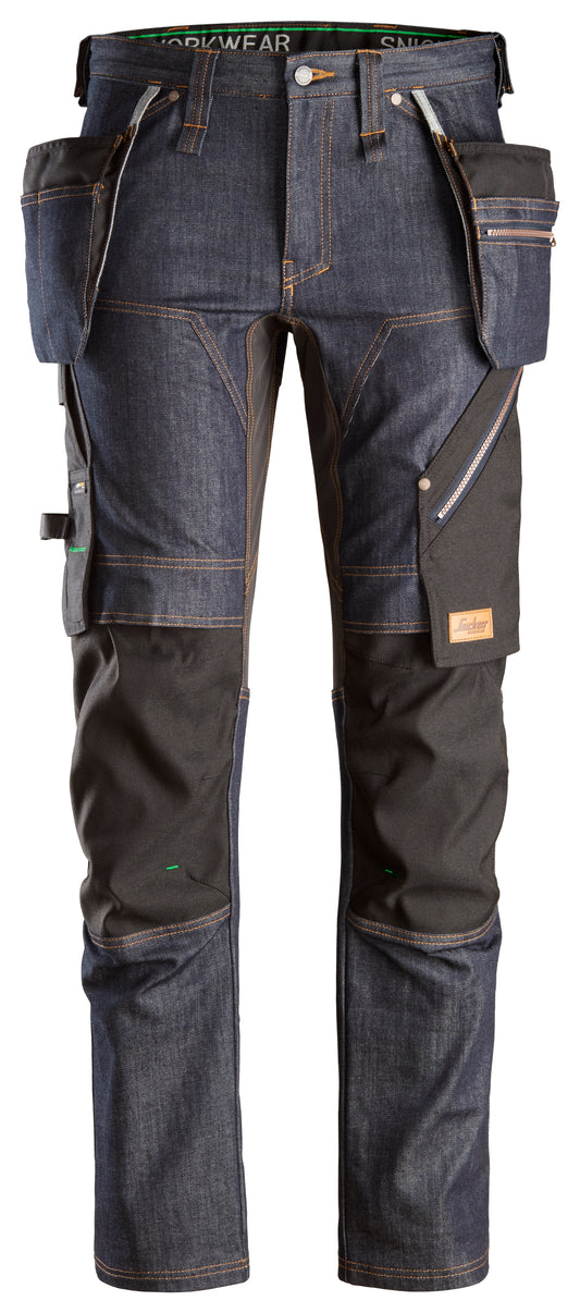 Snickers Denim Werkbroek+ met Holsterzakken