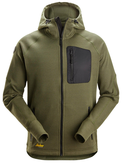 Snickers Fleece Hoodie met Volledige Rits