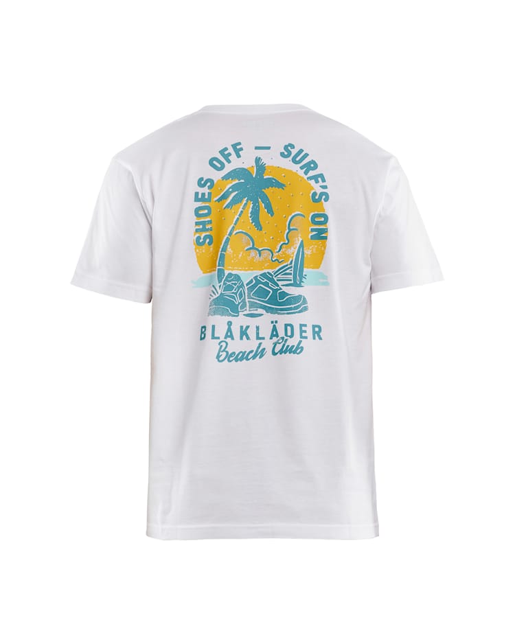 T-shirt Blåkläder Beach Club Wit