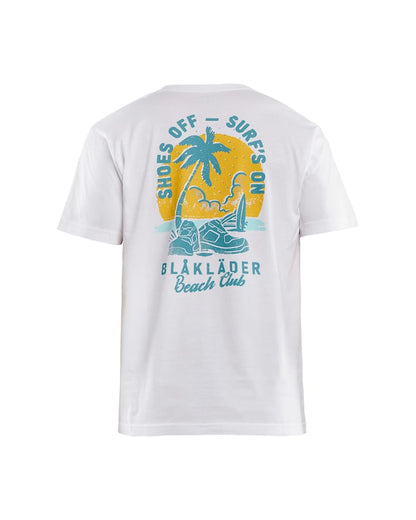 T-shirt Blåkläder Beach Club Wit