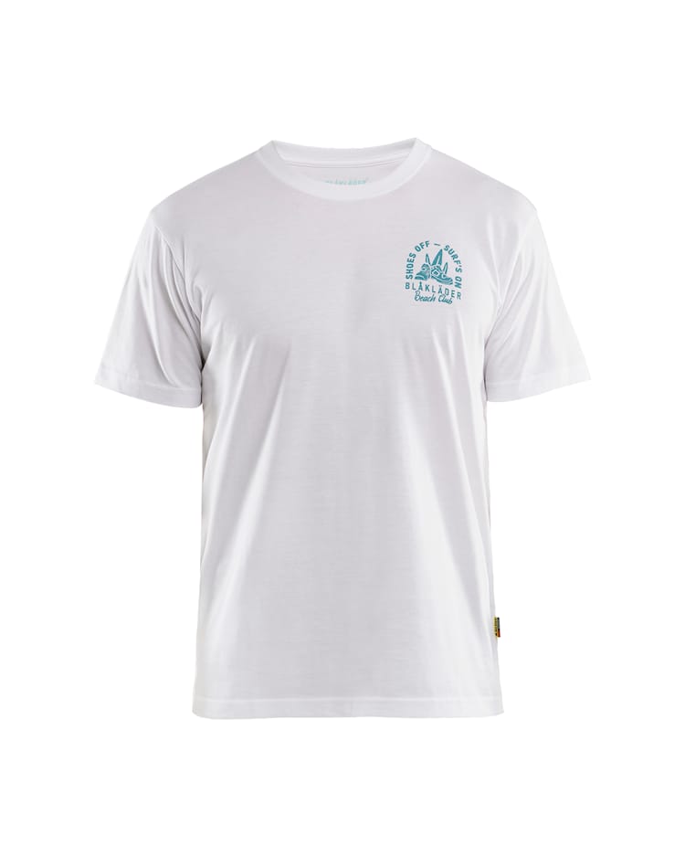 T-shirt Blåkläder Beach Club Wit