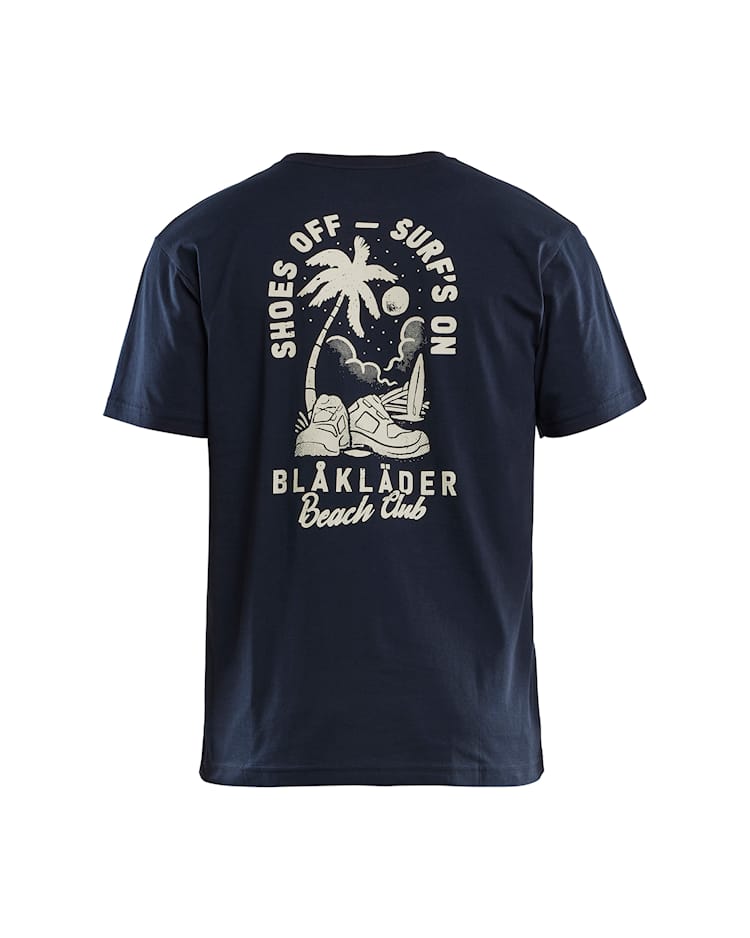 T-shirt Blåkläder Beach Club Marineblauw