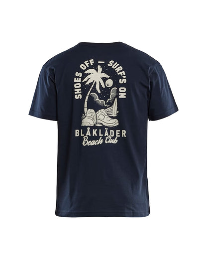T-shirt Blåkläder Beach Club Marineblauw