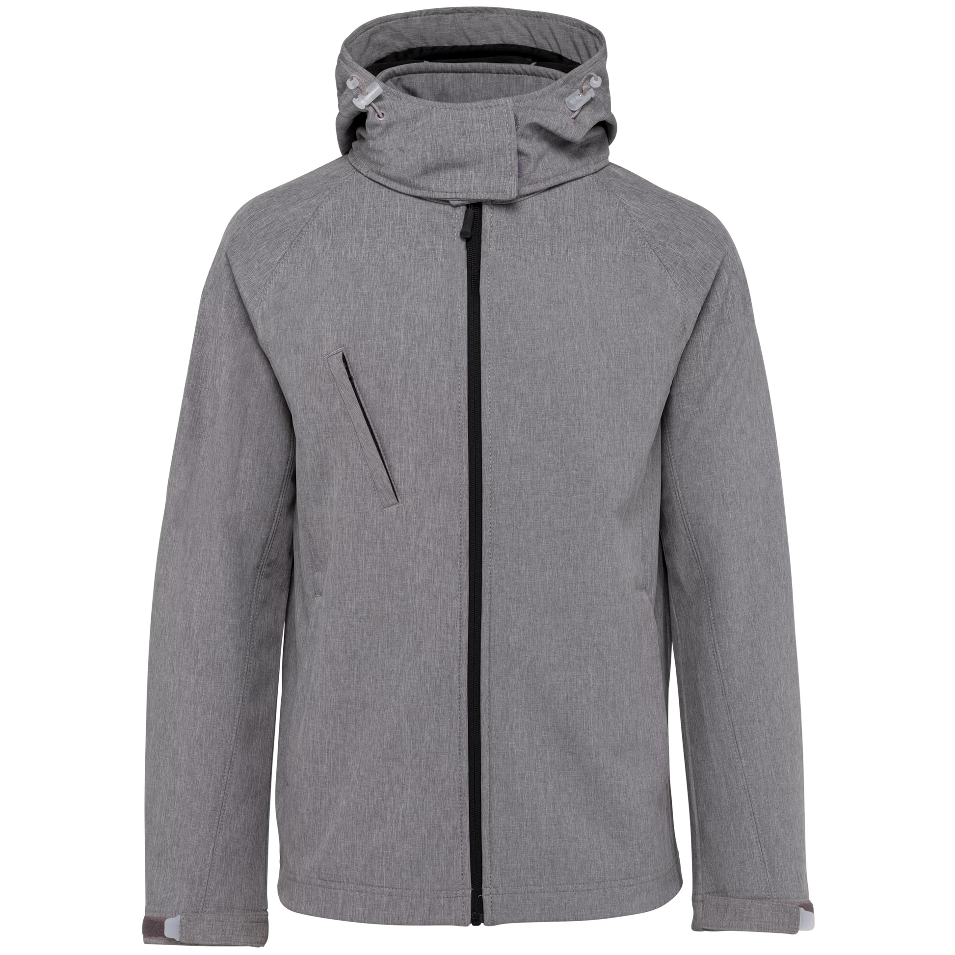 Dames softshell jas met afneembare capuchon