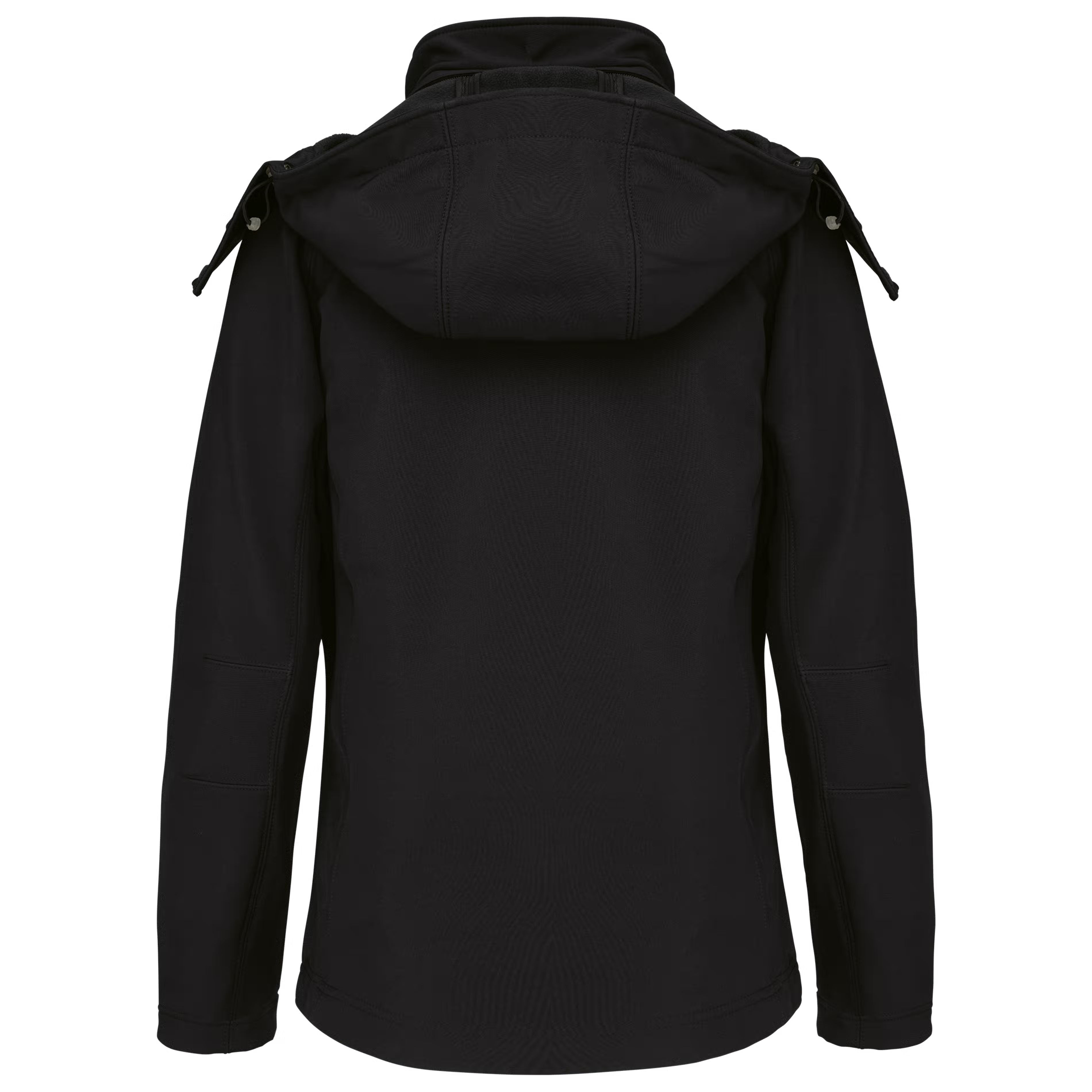 Dames softshell jas met afneembare capuchon