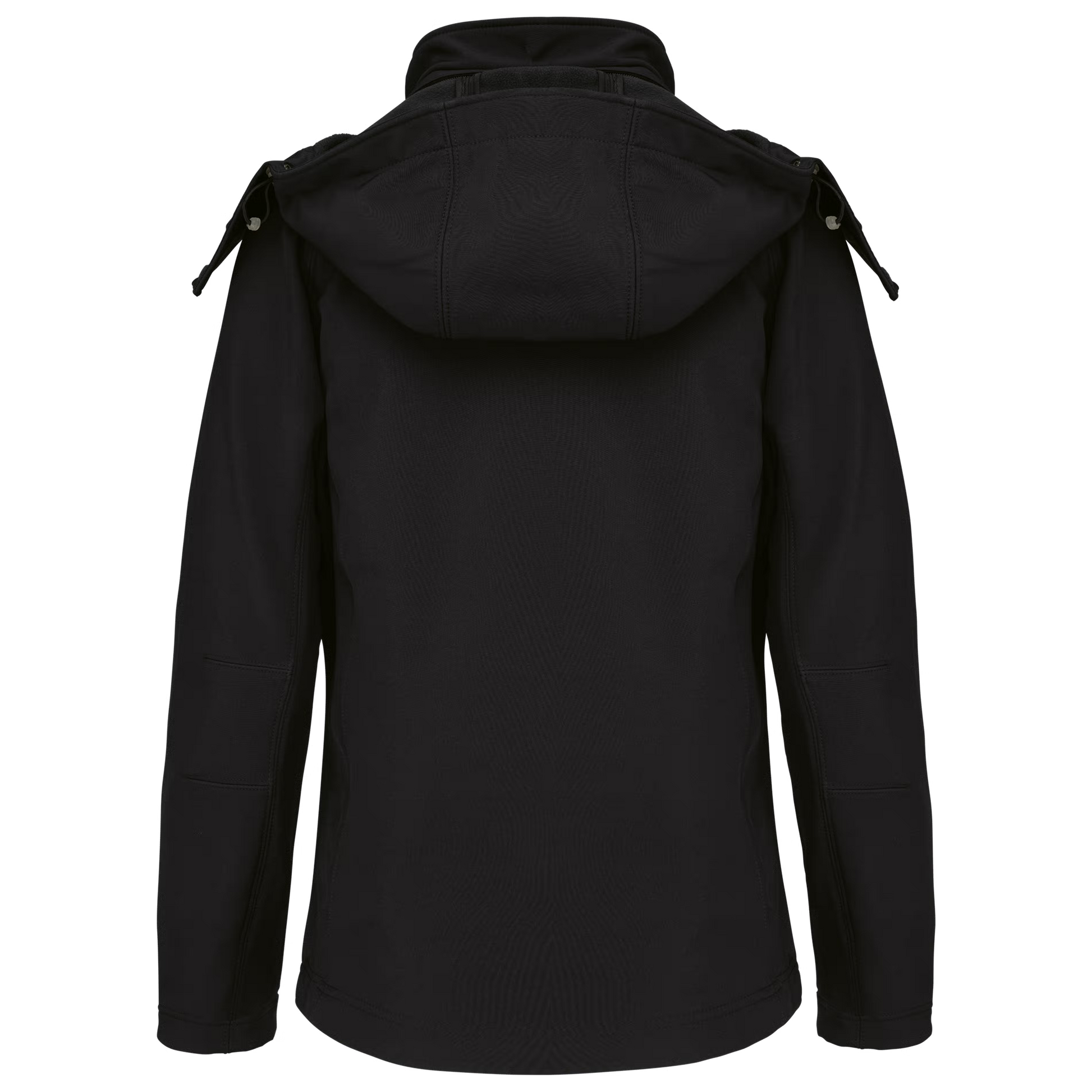 Dames softshell jas met afneembare capuchon