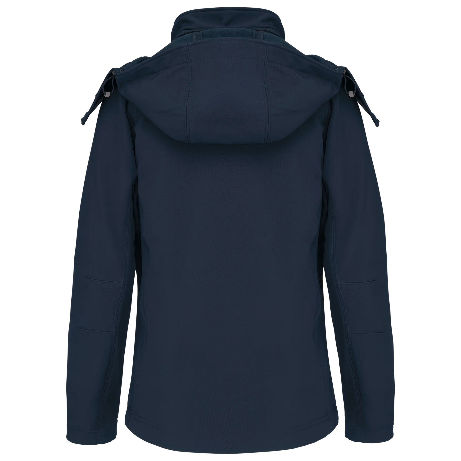 Dames softshell jas met afneembare capuchon