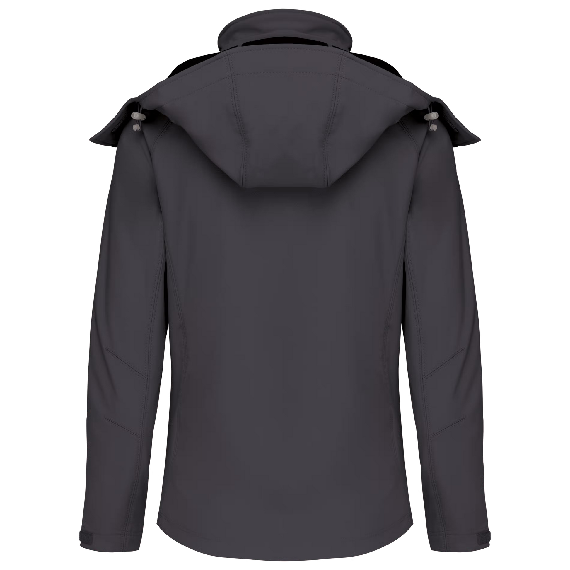 Dames softshell jas met afneembare capuchon