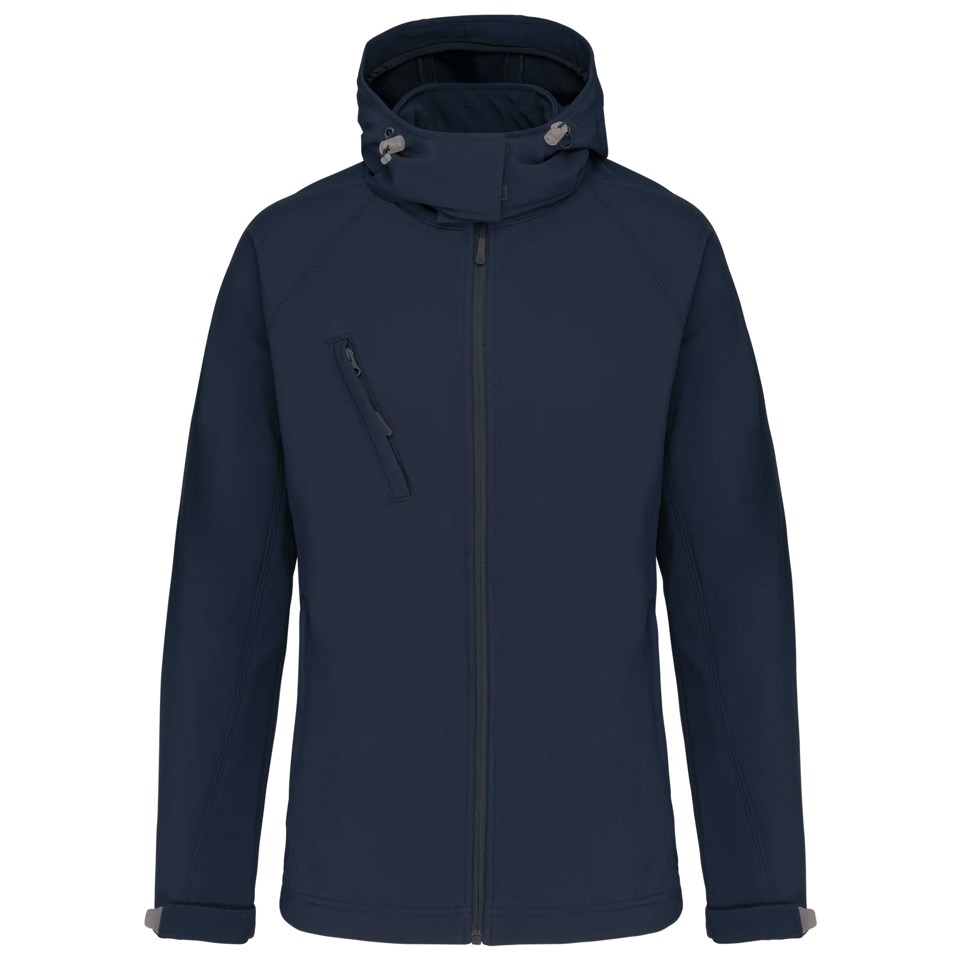 Dames softshell jas met afneembare capuchon