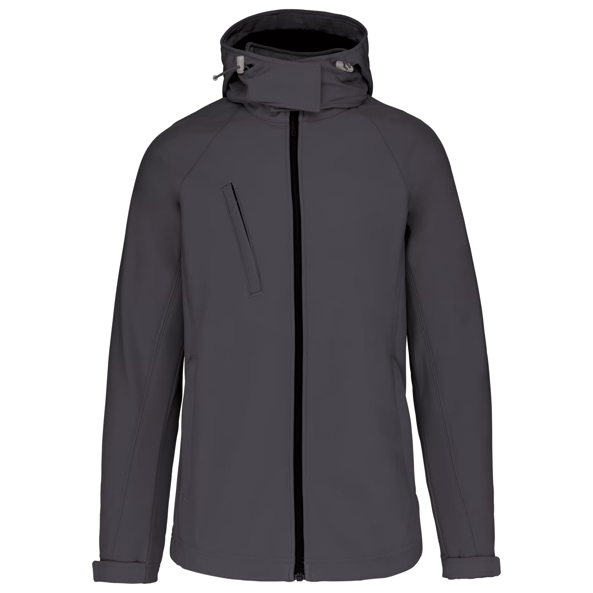 Dames softshell jas met afneembare capuchon