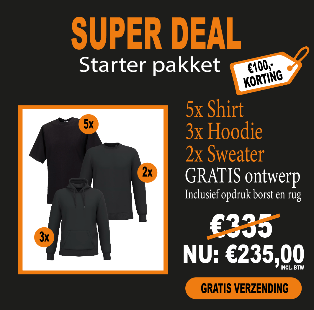 Starter Pakket Bedrukt SUPER DEAL