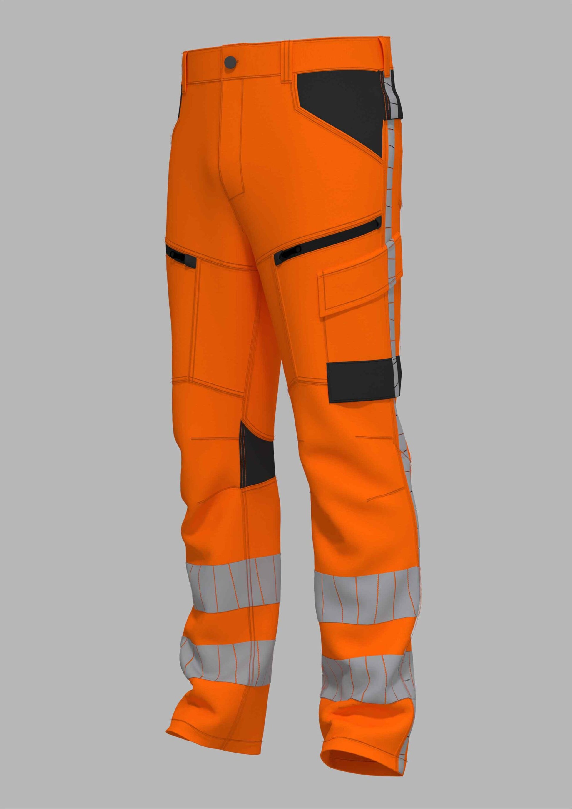 Werkbroek RWS stretch WBSRWS100 fluo-oranje