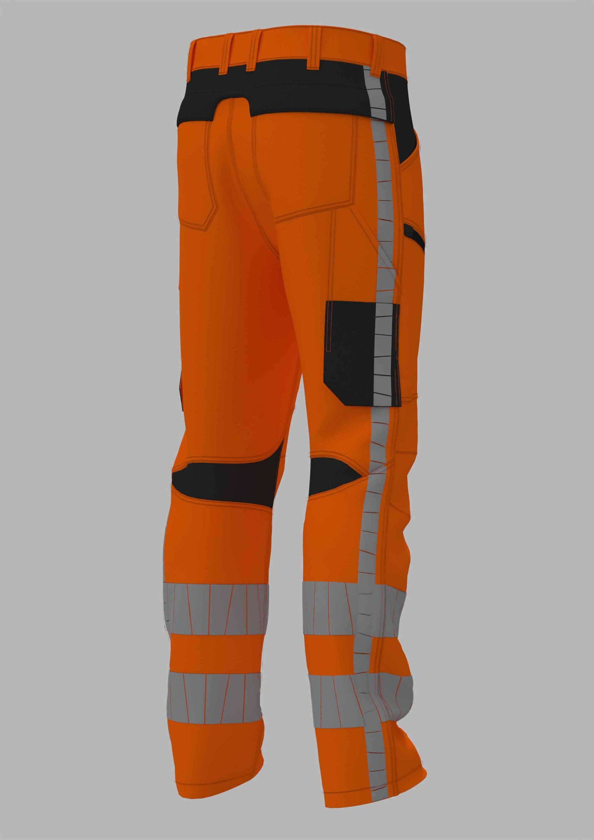 Werkbroek RWS stretch WBSRWS100 fluo-oranje